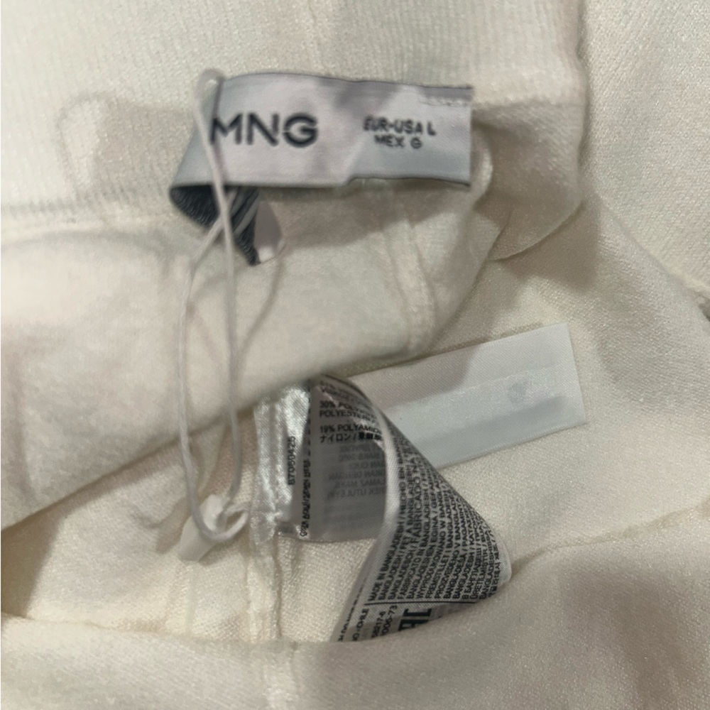 NEW MNG Mango CROP KNIT WIDE LEG TROUSERS - Picture 6 of 9